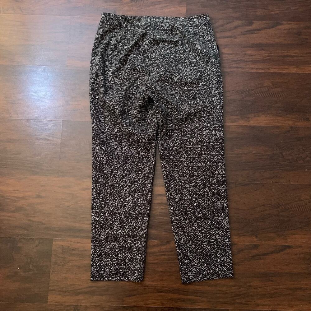 St. John Emma black & cream dot print dress pants size 8 - Picture 4 of 13